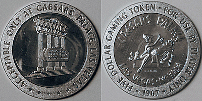 Marquee, $5, 1967 Token (tCPlvnv-002)